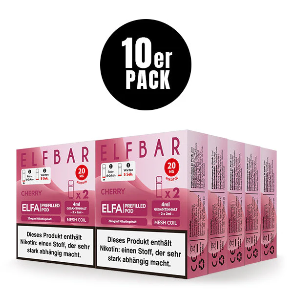 Elf Bar - Elfa Pod Cherry 20mg/ml (2 Stück pro Packung) 