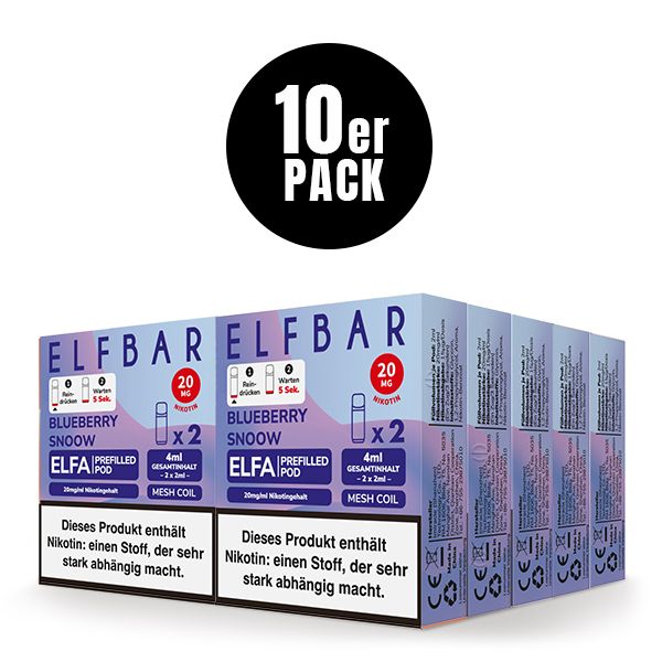 Elf Bar - Elfa Pod Blueberry Snow 20mg/ml (2 Stück pro Packung)    